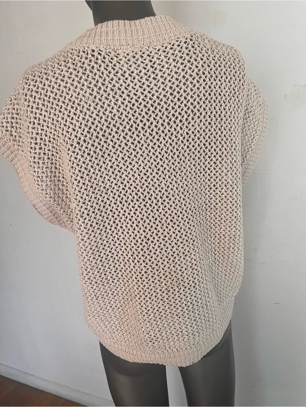 Joie Light Taupe Knit Sweater with Metallic Thread - Picture 5 of 7